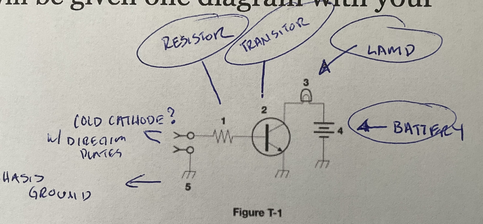 T-1 Test Schematic